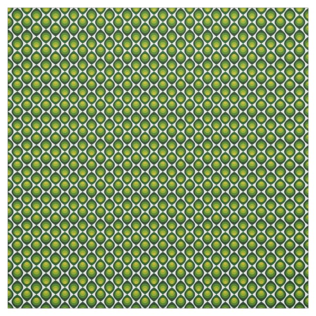 Retro-Blütendesign - Farbe grün Stoff (Muster)