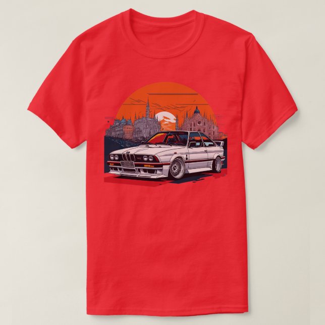 Retro BMW E30 M3 T-Shirt (Design vorne)
