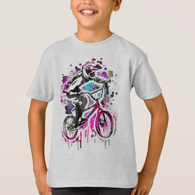 Retro Bmx T - Shirt - Vintages Bmx Bike (Vorderseite)