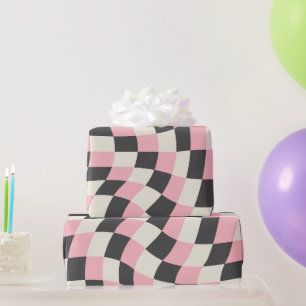 Retro-Boardmuster , Y2k Geschenkpapier