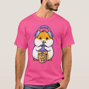 Retro Boba und Kpop Shirt Kawaii Hamster K-Pop Mer
