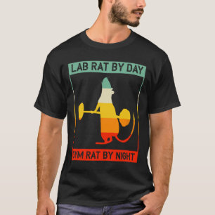 Retro Bodybuilding Lab Ratte bei Tag Gym Ratte bei T-Shirt