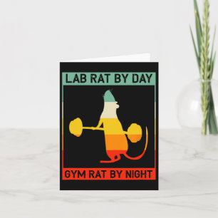 Retro Bodybuilding Labrador Rat by Day Gym Rat by  Karte