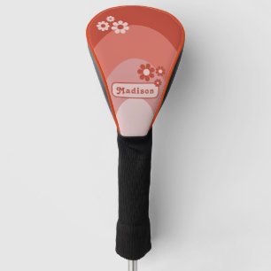 Retro-Bogen-Blumenname Golf Headcover