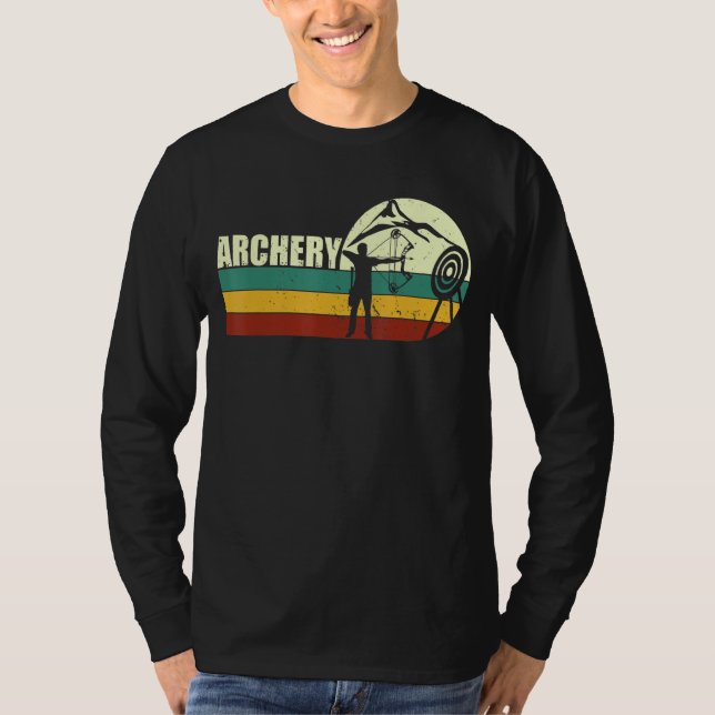 Retro-Bogenschießen - Bogenschießen und Bogenschüt T-Shirt (Vorderseite)
