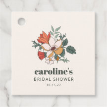 Retro Bohemisches florales Nouveau Brautparty Cust