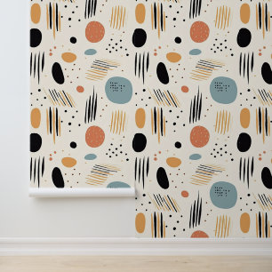 Retro Boho Abstrakt Moderne Sammlung Tapete