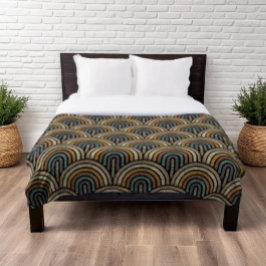 Retro Boho Arch Pattern Fleecedecke