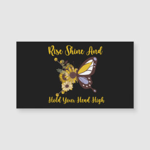 Retro-Boho-Babydesign Magnetkarte