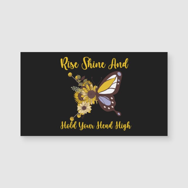 Retro-Boho-Babydesign Magnetkarte (Vorderseite)