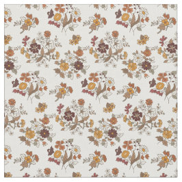 Retro Boho Blume Mittelmeer Muster Stoff