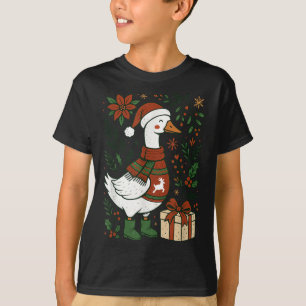 Retro Boho Blumen Lustiges Weihnachten Alberner Gä T-Shirt