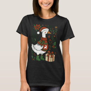 Retro Boho Blumen Lustiges Weihnachten Alberner Gä T-Shirt