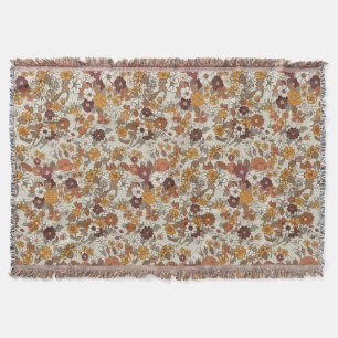 Retro-Boho-Blumenmuster Decke