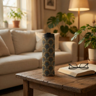 Retro-Boho-Bogenmuster-Thermobecher Thermosbecher