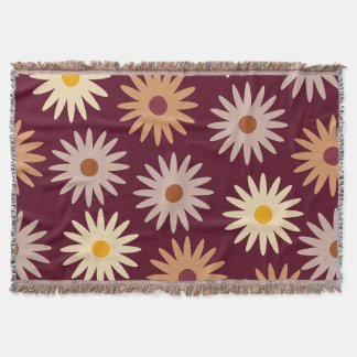 Retro-Boho-Burgunderrot gefranste Wurfdecke Decke