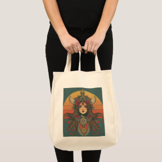 Retro Boho Chi-Tasche - Inspiriert von den 70er Ja Tragetasche