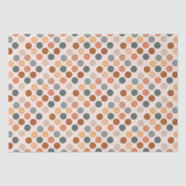 Retro Boho Dots neutral Seidenpapier