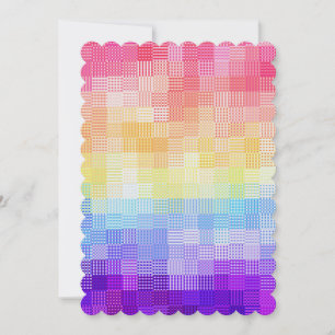 Retro Boho Funky Quirky Xenogender Kariert Pride Feiertagskarte