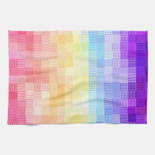 Retro Boho Funky Quirky Xenogender Karierte Stolz Geschirrtuch