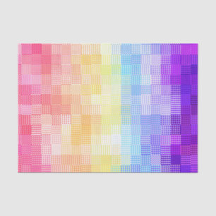 Retro Boho Funky Quirky Xenogender Karierte Stolz Seidenpapier