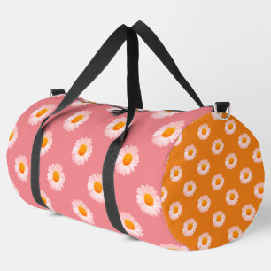 Retro Boho Gänseblümchen Groovy Gänseblümchen Flow Duffle Bag
