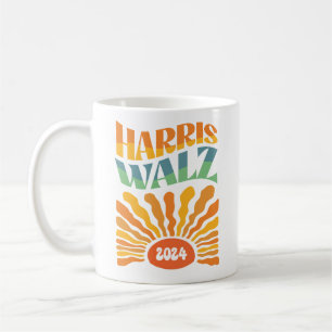 Retro Boho Harris Walz 2024 Kaffeetasse
