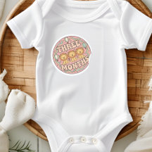 Retro-Boho-Löwentrio-Baby-Dreimonats-Meilenstein