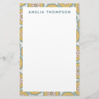 Retro Boho Mandala Blume Muster Personalisiert
