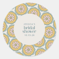 Retro Boho Mandala Floral Pastel Brautparty