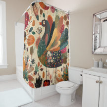 Retro Boho Patchwork Herbst Truthahn