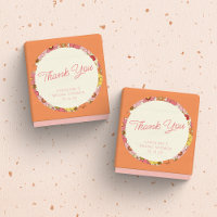 Retro Boho Pink Yellow Floral Custom Bridal Shower