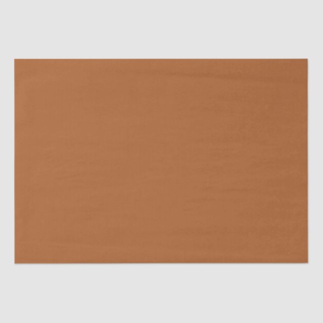 Retro Boho Rust Brown Seidenpapier (Vorderseite)
