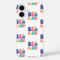Retro Boho Sei nett  – Farbige Groovy-Blumenherz