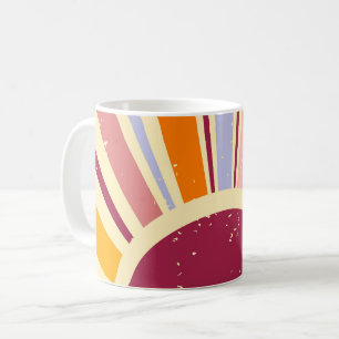 Retro Boho Sonne Kaffeetasse
