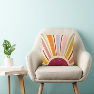 Retro Boho Sonne Kissen