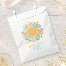 Retro boho Sonne kommt hier die Sonne danke Geschenktütchen