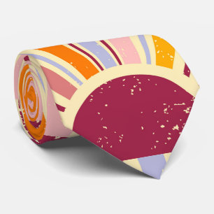 Retro Boho Sonne Krawatte