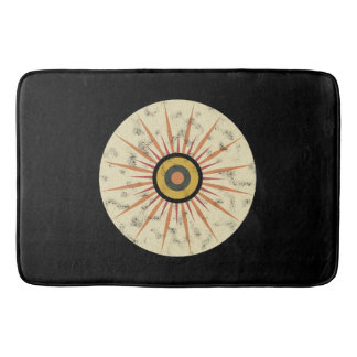 Retro-Boho-Sonnenstrahl-Design Badematte