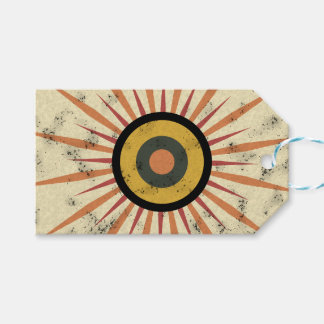 Retro-Boho-Sonnenstrahl-Design Geschenkanhänger