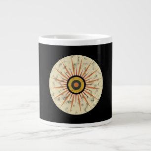 Retro-Boho-Sonnenstrahl-Design Jumbo-Tasse