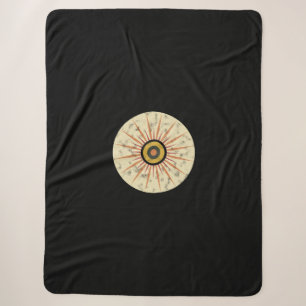 Retro-Boho-Sonnenstrahl-Design Sherpadecke