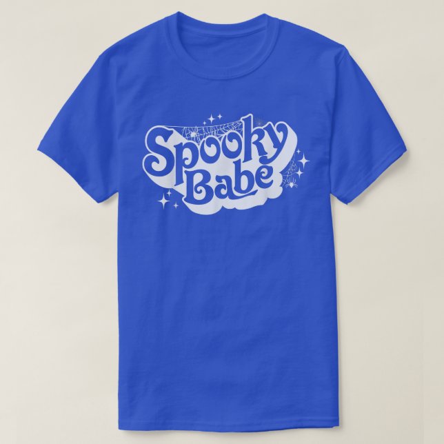 Retro Boho Style Spooky Babe Spooky Season Funny H T-Shirt (Design vorne)