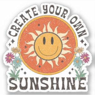 Retro Boho Sublimation Aufkleber