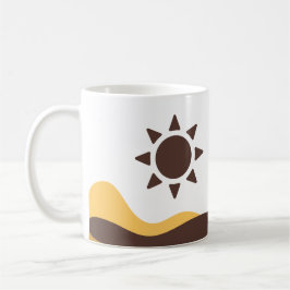 Retro Boho Sun Kaffeetasse