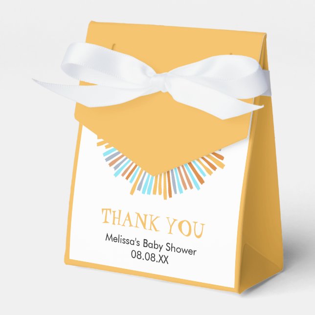 Retro Boho Sun kommt die Sonne Geschenkschachtel (Vorderseite)