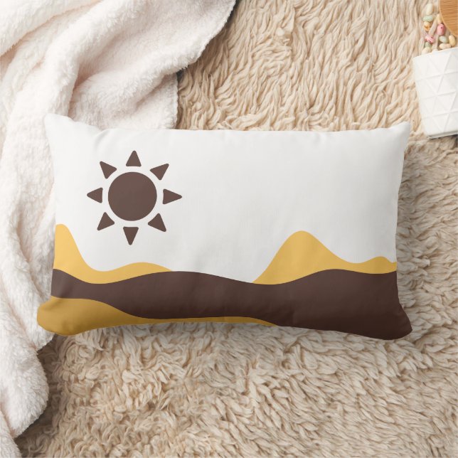 Retro Boho Sun Lendenkissen (Decke)