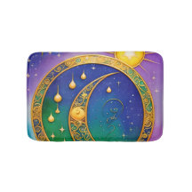 Retro Boho Sun Moon Stars Hippie Vintag