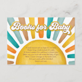 Retro Boho Sunshine Books for Baby Books Begleitkarte