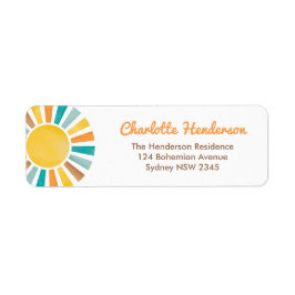 Retro Boho Sunshine kommt hier die Son Baby Dusche